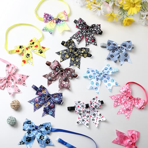 100 Piezas Corbatas para Perro con Collar Ajustable miniatura 3