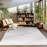 Photo Gallery carpettex tappeto salotto moderno crema 120 x 170 cm stile scandinavo boho 3d - tappeto soggiorno pelo cortoideale per camera da letto e cucina Photo Gallery carpettex tappeto salotto moderno crema 120 x 170 cm stile scandinavo boho 3d - tappeto soggiorno pelo cortoideale per camera da letto e cucina