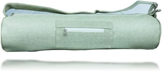 Yoga Mat Bag ✮ Sturdy Vegan Leather ✮ Fits all Yoga Mats ✮ Travel Friendly (Light Green)