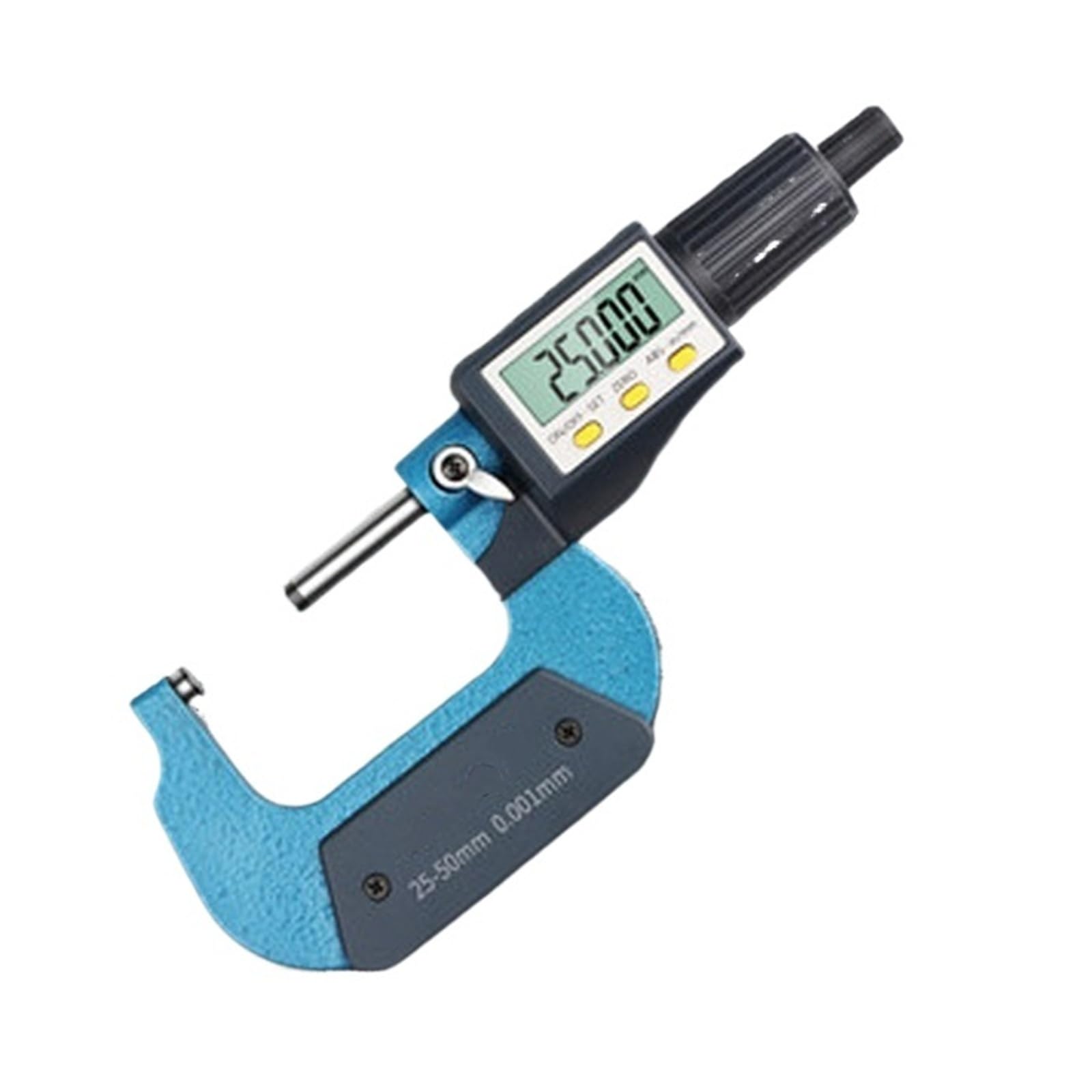 Micrómetro digital exterior de 0,001 mm, 0-25, 25-50, 50-75, 75-100, calibrador electrónico, micrómetro carburo Mediciones precisas(0-25MM TYPE B)