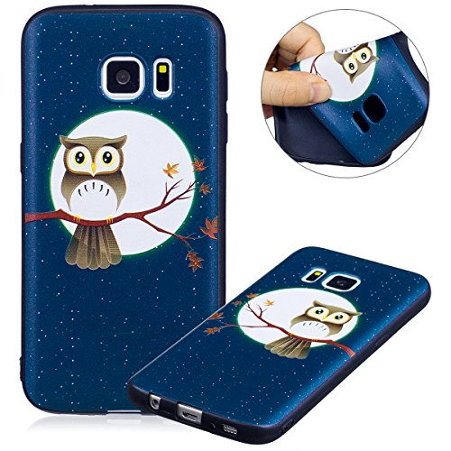Galaxy S7 Case,Galaxy S7 Silicon Case,Surakey Silicone TPU Protective Bumper Back Cover Soft Rubber 3D Painting Ultra Thin Slim Flexible Gel Case Rear Protection Shell Cover forGalaxy S7,Hawk