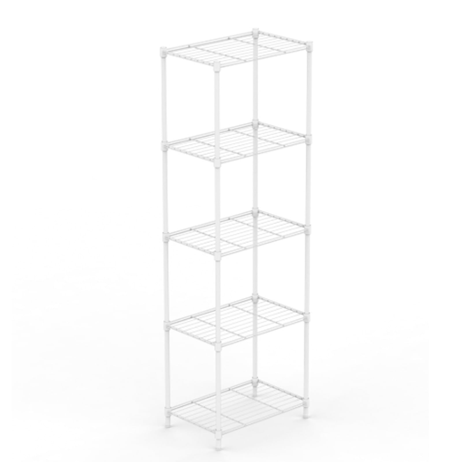 MilleLoom 55" H﻿ Metal Storage Shelf for Storage, 5-Tier Wire Shelves with Adjustable Leveling Feet, Kitchen Pantry Closet Standing Metal Shelving
