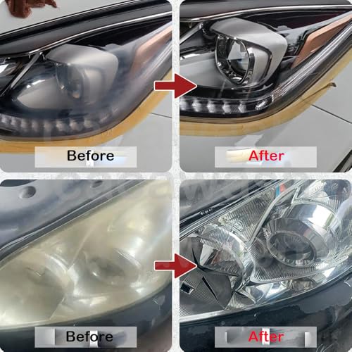 HEXIBII Car Headlight Restore and Cleaner, Removes Dullness, Yellowing and Oxidation, Automotive Headlight Restorer, Use On Cars, Trucks, SUVs, RVs, Motorcycles and More, Just Wipe - Image 8