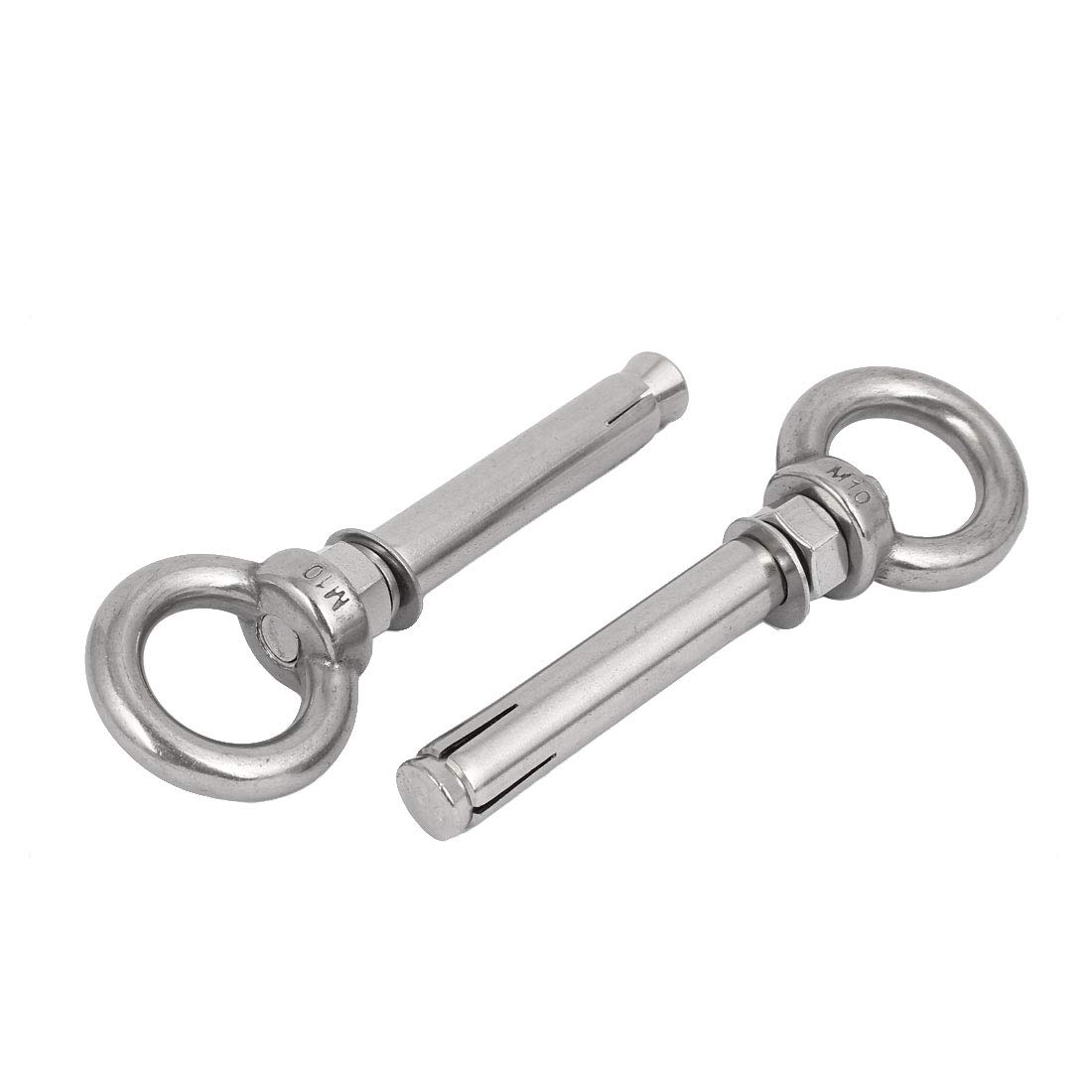 Aexit M10x100mm Wall 304 Stainless Steel Expansion Screws Closed Hook Anchor Bolts 5pcs (b8b0c55d77c632f76c46639bf96d153a)