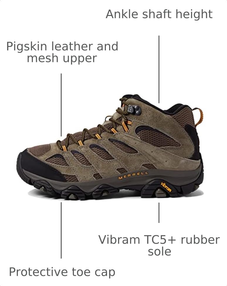 Image of Merrell Men's Moab 3 Mid Hiking Boot