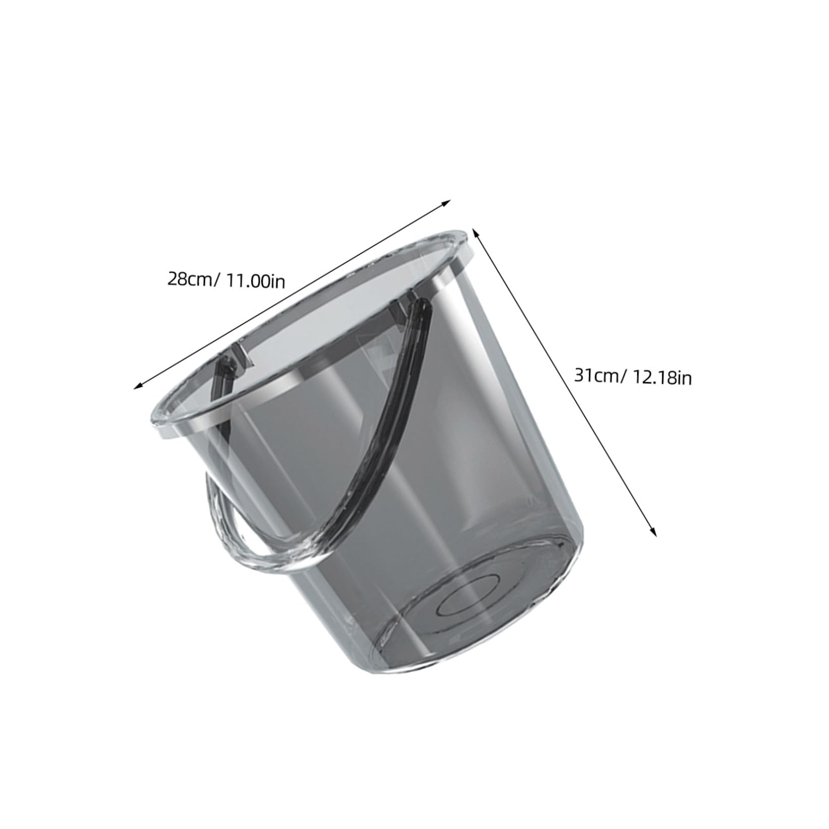 Secchio di Plastica con Manico 23l Capacità
