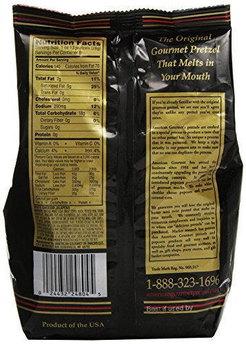 American Gourmet Pretzels Cheddar Jalapeno, White, 8 oz