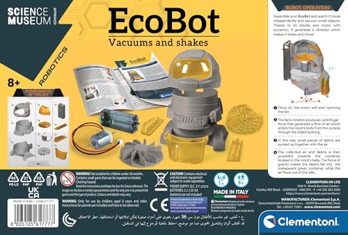 Clementoni Galileo-Robotics – Saug-Roboter, Robotik für kleine Ingenieure, Einstieg in die Elektronik, High-Tech für Schulkinder, Spielzeug für Kinder ab 8 Jahren von Clementoni 59109