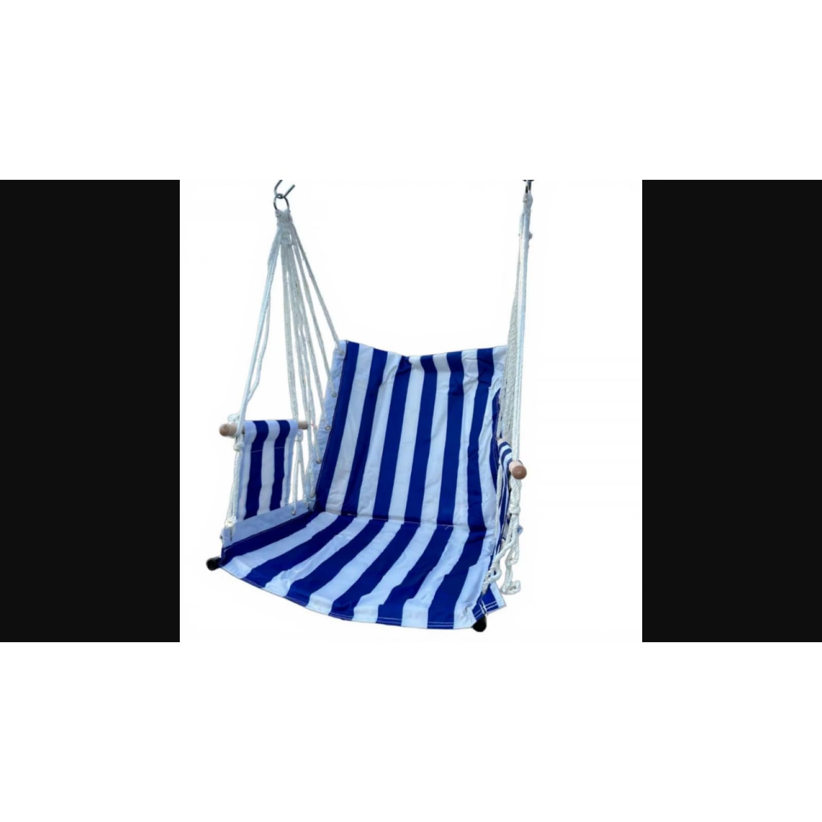 Hanging Seat Chair, Sturdyduty Canvas Hanging Chair, Indoor Outdoor Dorm Balcony Blue White Stripe|Home & Garden|Furniture|Sofas, Loveseats & Chaises-image-43