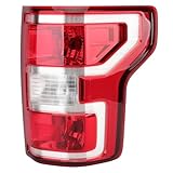 Passenger Side Tail Light Assembly Compatible with Ford F150 F-150 2018-2020 With Halogen Bulb and Harness Right Tail Lamp