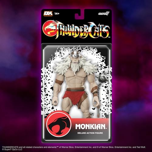 Super7 Deluxe Thundercats Monkian – 7″ Thundercats Action Figure with Accessory Classic Cartoon Collectibles and Retro Toys