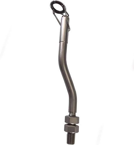 1PK Heavy Duty OD8mm Plata Acero Inoxidable Línea de Pesca de Arco Guía Varilla Tirachinas Pesca Asiento Real Accesorio Giratorio Carretes Fundidos