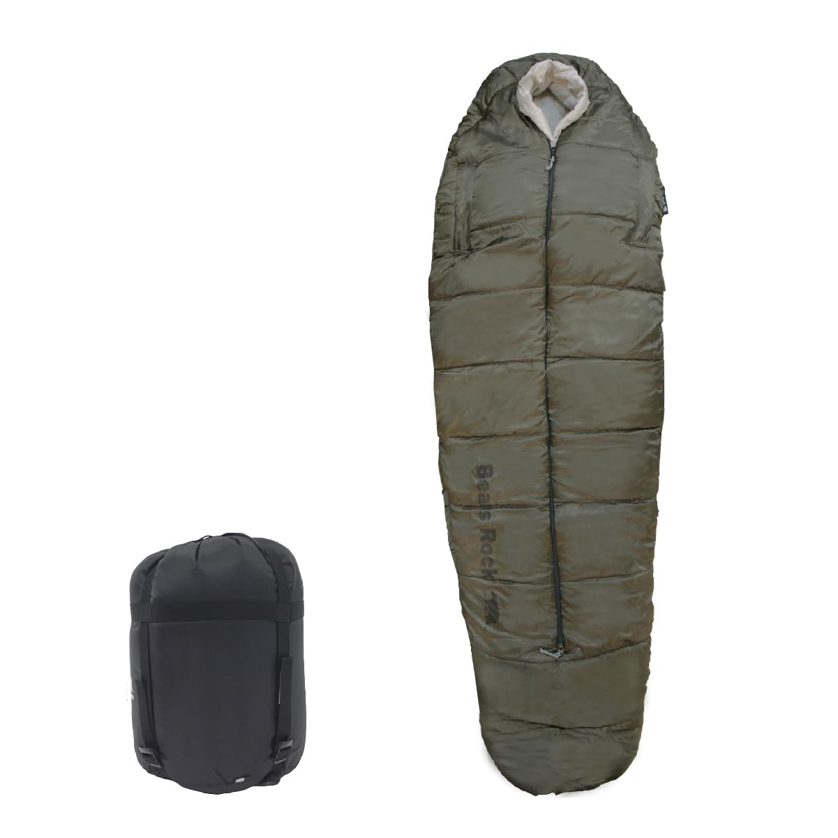 Amazon.co.jp: Bears Rock ベアーズロック -15度 寝袋 シュラフ マミー