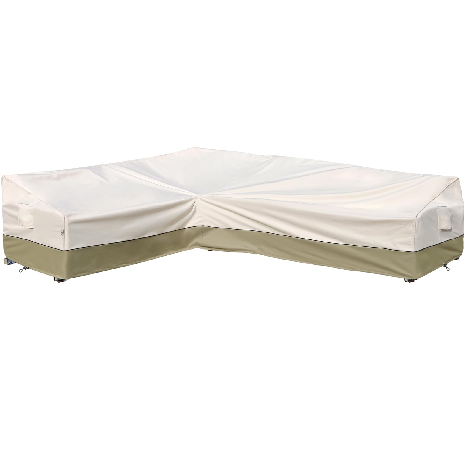 Photo 1 of Westblue Outdoor Sectional Cover- Patio Furniture Covers Waterproof Rip-Stop Anti-UV 600D Heavy Duty Outdoor Couch with 3 Air Vent Sofa Cover (L-Shaped-Left facing-90''X120''),Light Green
