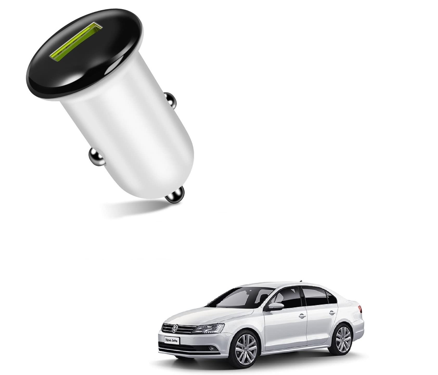 AUTO Addict CAR Charger Fast (Quick,1 Port) Single USB Charger for Volkswagen New Jetta Model (2015-Present)