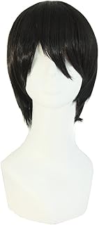 MapofBeauty Fashion Men's Short Straight Wig (Black) Price In India
