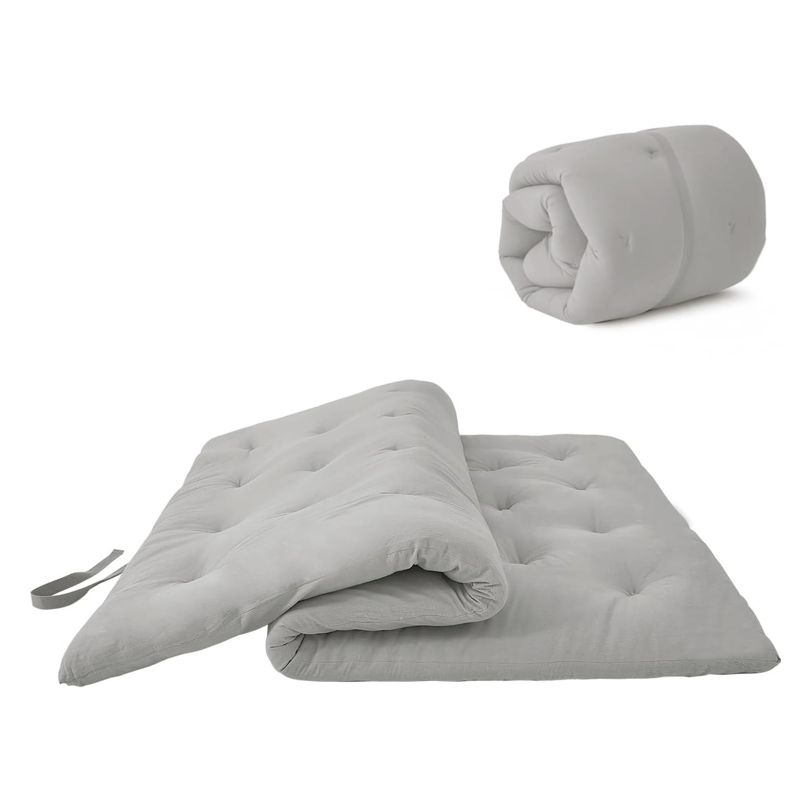 ZonLi Japanese Floor Futon Mattress Full Size 54"x 80",100% Cotton Cover 2.5'' Thicken Tatami Mattress,Foldable Sleeping Pad,Portable Dormitory Tatami Mat,Roll Up Floor Lounger Bed for Adult