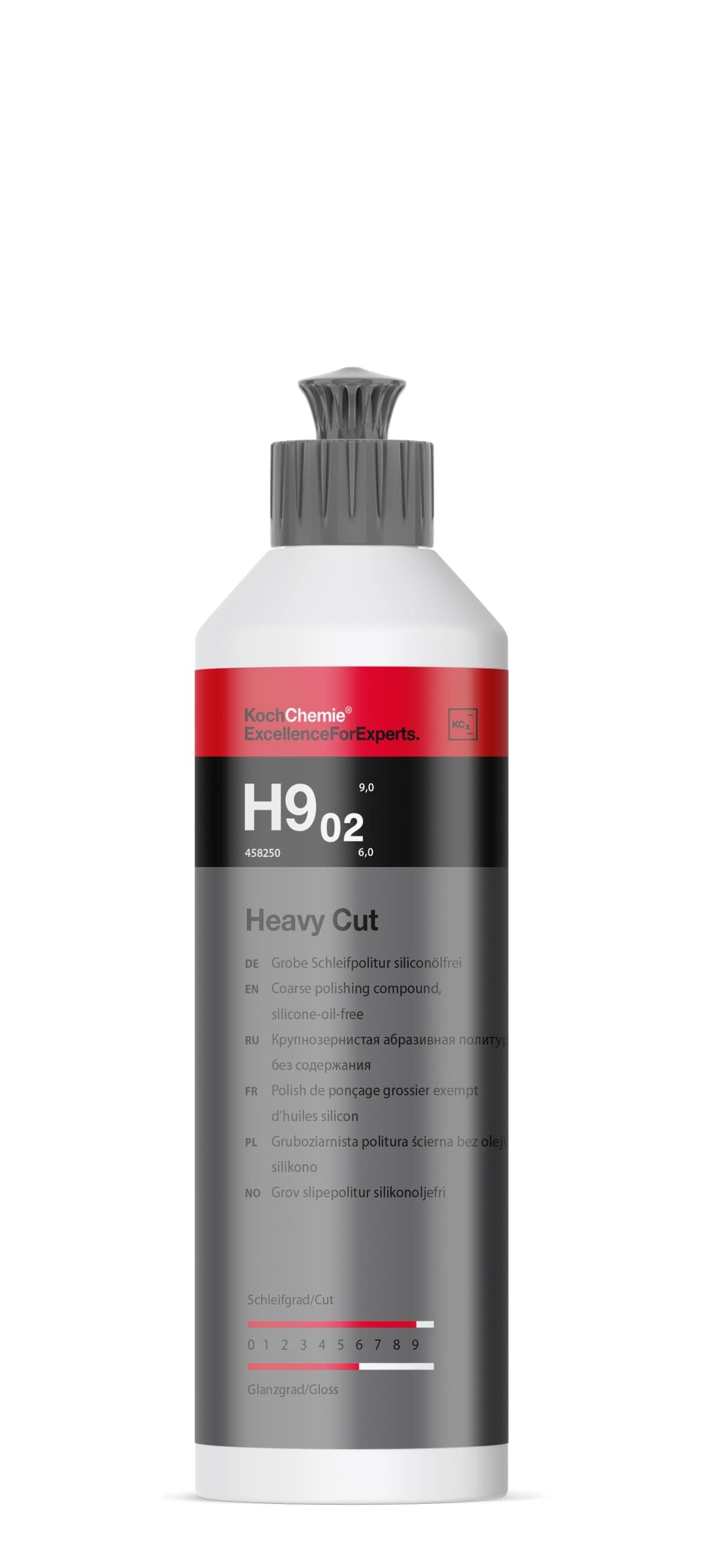 ADVANTUSE Poliermaschinen Set Liquid Elements Terminator V2 Set Rotations-Poliermaschine 125mm Polierschwamm + 250ml Koch Chemie H9.02 Schleif Politur (Heavy Cut)
