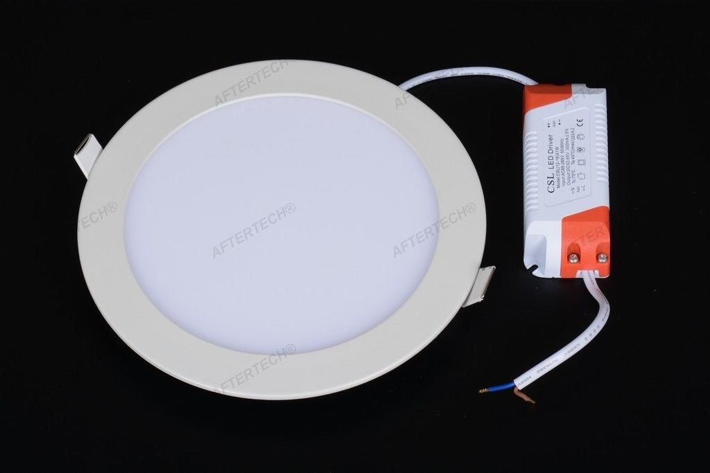 Aftertech® RSL 16 W Thin Round LED Recessed Spotlight Cool White 5500 K 200 mm