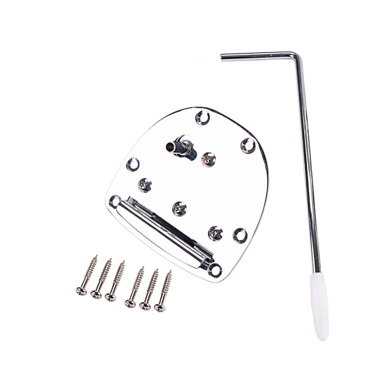 BESPORTBLE 1Set Electric Guitar Tremolo Bridge Tailpiece Replacement Parts for Saddle Design Compatible with Classic Electric Guitars Silver