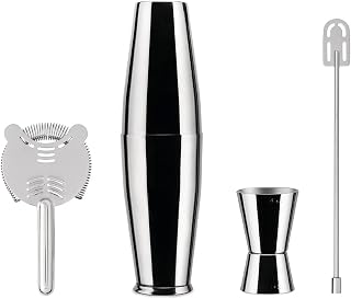 Alessi Set Shaker Boston INOX Glas Edelstahl 18/10 Mehrfarbig One Size 5050SET I