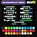 GloFX Gel Glove Set - Light Up Rave EDM 9 Mode LED Gloves