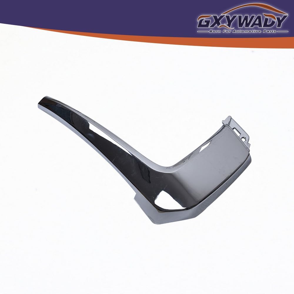 3Pcs Chrome Front Left Side Bumper Molding Trim Set Replacement for Outlander 2016-2019 Replacement for 6407A141 Replacement for 6407A145 Replacement for 6407A143