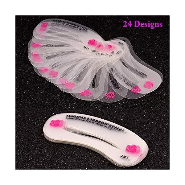 Eye-Makeup-Tool-Kit-for-Women-Cat-Eyeliner-Stencil-24-Shapes-Eyebrow-StencilEyebrow-Trimmer-Scissors-With-Comb-Hair-Remover-Beauty-Tools Eye Makeup Tool Kit for Women Cat Eyeliner Stencil / 24 Shapes Eyebrow Stencil/Eyebrow Trimmer Scissors With Comb Hair…