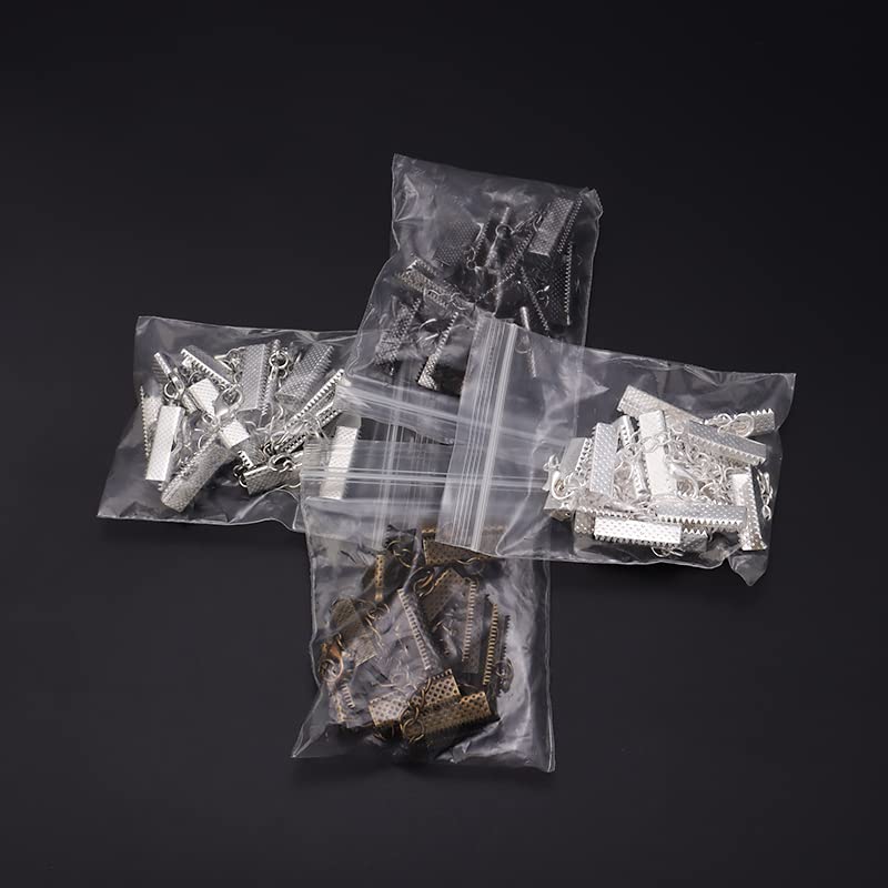 10 Pz/lotto Nastro Di Cuoio Cord End Di Fissaggio Catenacci Con Catene - Foto 5