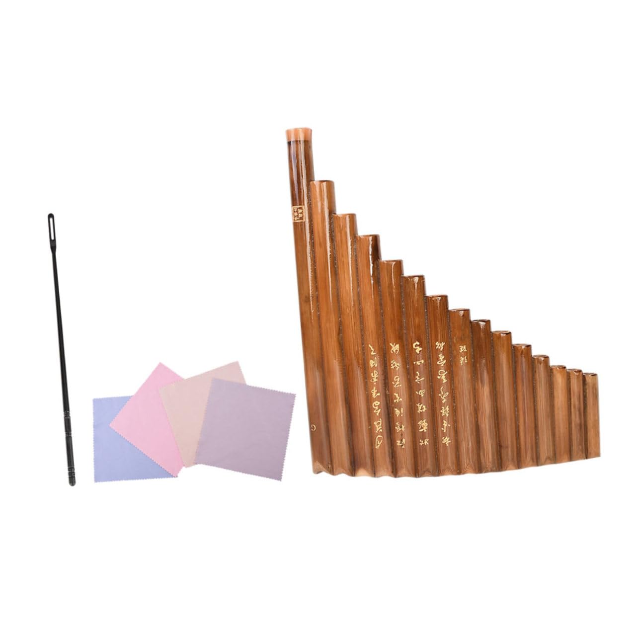 BESPORTBLE 1Pc Portable Pipe Pan Flute for Beginners Row Flute with Sound Musical present for Unique Carved Design Easy to Play