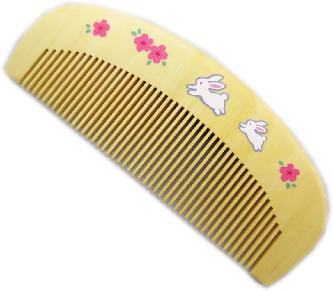 よのや つげ櫛 花柄ケースセット よのや つげ櫛 花柄ケースセット