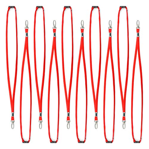 CKB Ltd 100x Premium Red Rojo Laccetto Portabadge