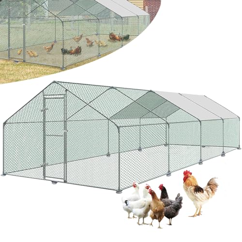✅ Con tettuccio parasole: un tetto inclinato con copertura impermeabile in PE protegge dai raggi UV e previene l'accumulo di acqua piovana, creando un ambiente confortevole per i vostri animali.