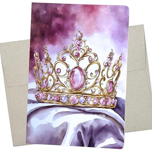 Whitman and Daughter Quinceañera Birthday Card, Happy 15th Birthday Card (1 Premium Notecard, 5X7 Inch, Message Inside) Tarjetas para 15 años, 15th Bday - 1185