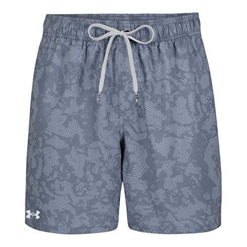 Image of Under Armour Mens Compression Lined Volley Swim Trunks, UPF 50+ Sun Protection, Drawstring Closure & Elastic Waistband