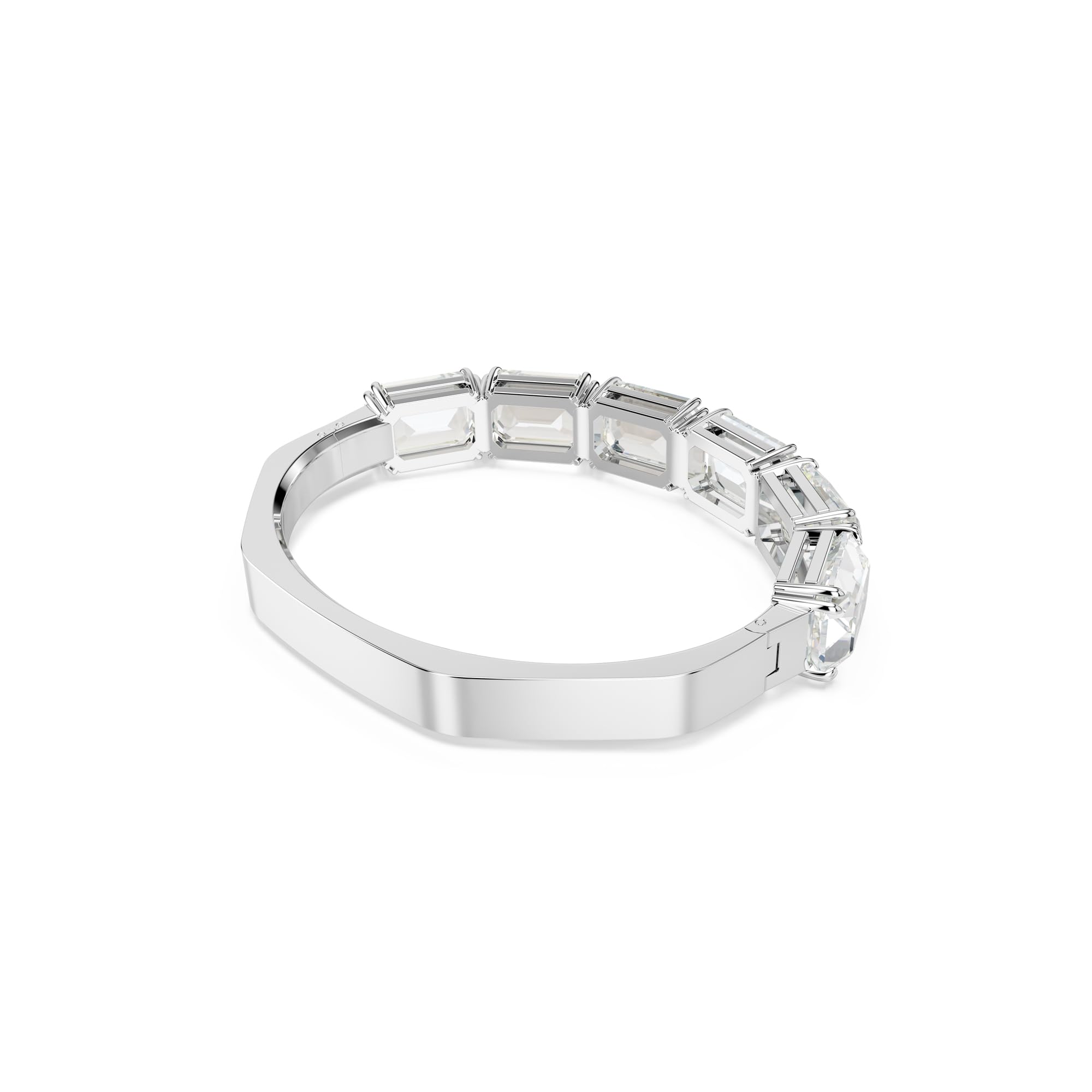 Swarovski Millenia Collezione bracciale jonc, cristaux transparents taille octogonale en sertissage rhodié