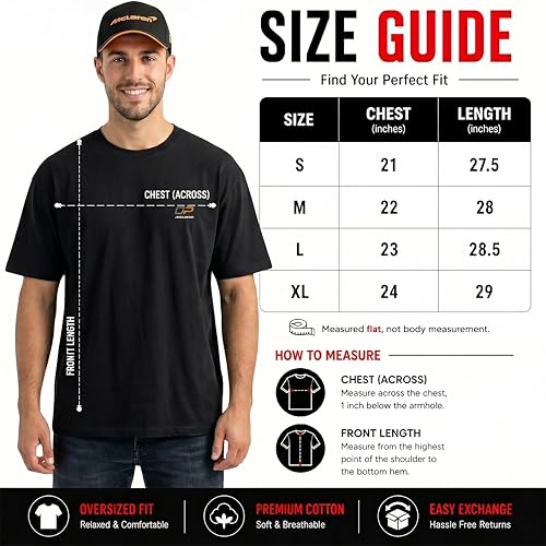 Image of Men's Cotton Oversized T-Shirt - Relaxed Fit Half Sleeve F1 Graphic Print Tee for Streetwear & Casual Outings - Black
