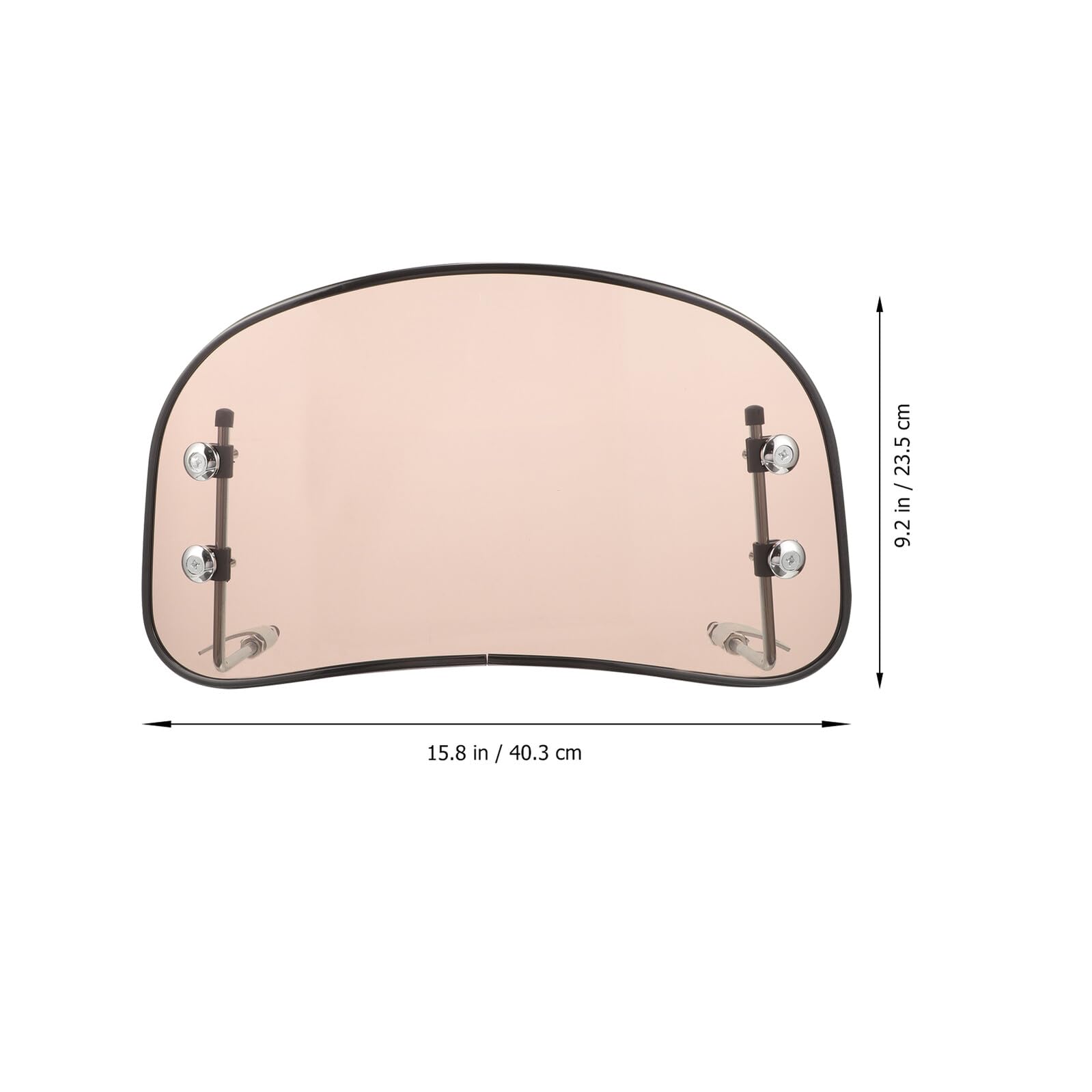 VOSAREA Parabrezza Moto Trasparente Allungato Regolabile Deflettore Antivento Accessorio Per Scooter Elettrico e Motociclette