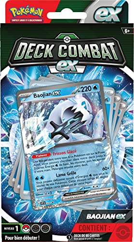Pokémon : Kampfdeck – Baojian-ex oder Forgelina-ex (zufällige Modellauswahl) – Gesellschaftsspiele – Kartenspiele – Sammelkarten – ab 6 Jahren – französische Version – Bild 3
