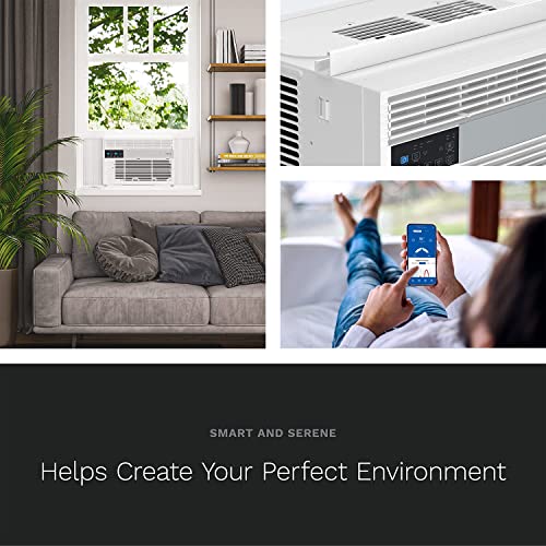Homelabs 6,000 Btu Window Air Conditioner With Smart Control – Low Noise Ac Unit With Eco Mode, Led Control Panel, Remote Control, And 24 Hr Timer #TOP4