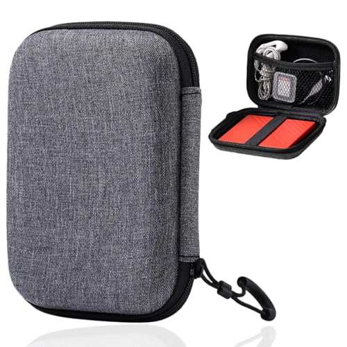 OQKAHIV 1 pcs Funda protectora rígida para disco duro externo portátil de 2,5, compatible con HDD y SSD, Bolsa de almacenamiento para viajes, ¡Protege tu dispositivo en todo momento con esta funda!