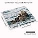Wknoon Cute Sea Otters Mouse Pad Nature Animal Playing Water Funny Mouse Pads