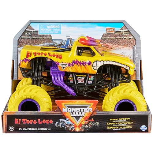 Image of Monster Jam, Official El Toro Loco Monster Truck, Collector Die-Cast Vehicle, 1:24 Scale, Kids Toys for Boys and Girls Ages 3 and up