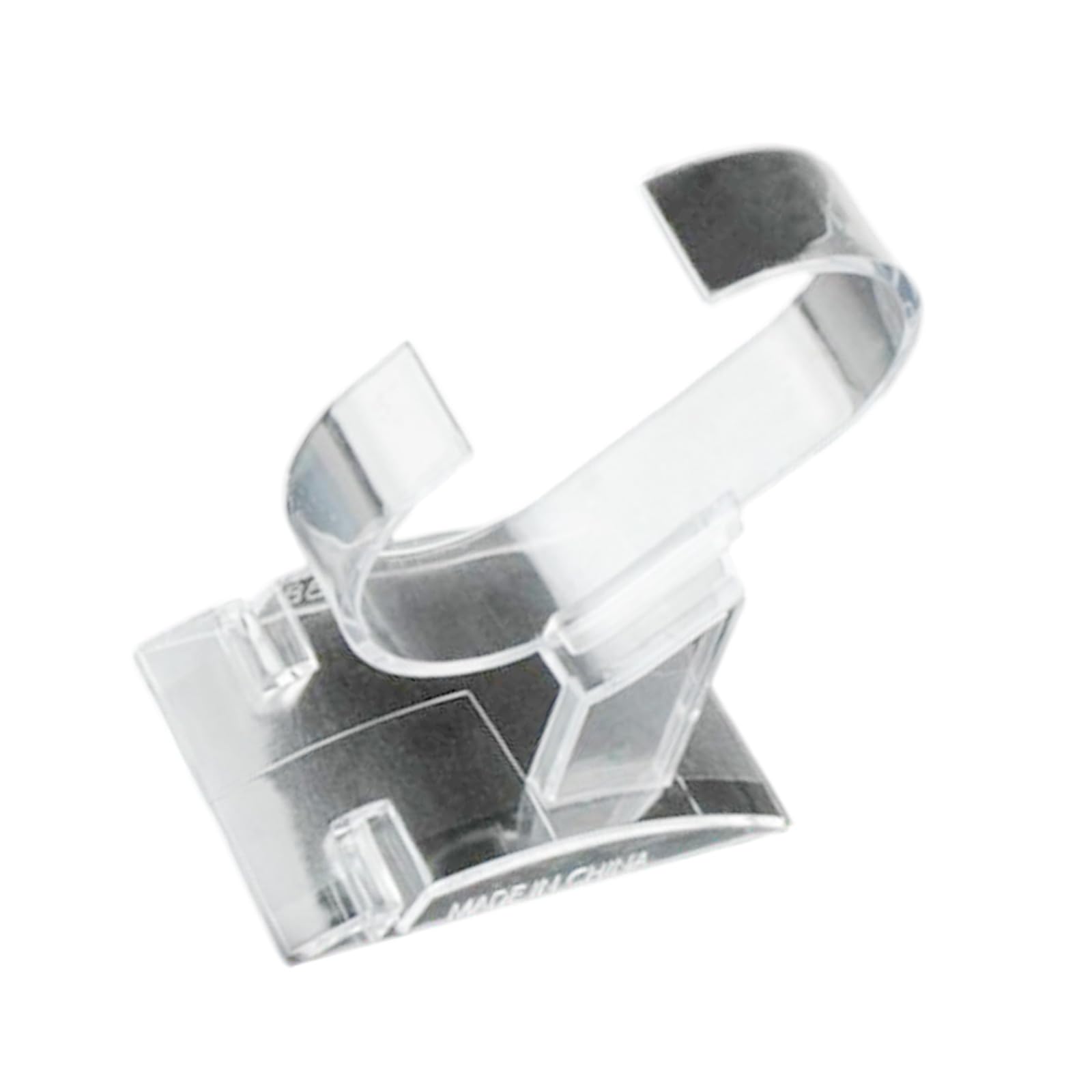 Kangnice Fashionable C Shape Watch Holder Clear Sturdy Stand Decopration for Displaying Bracelets and Jewelry Storage