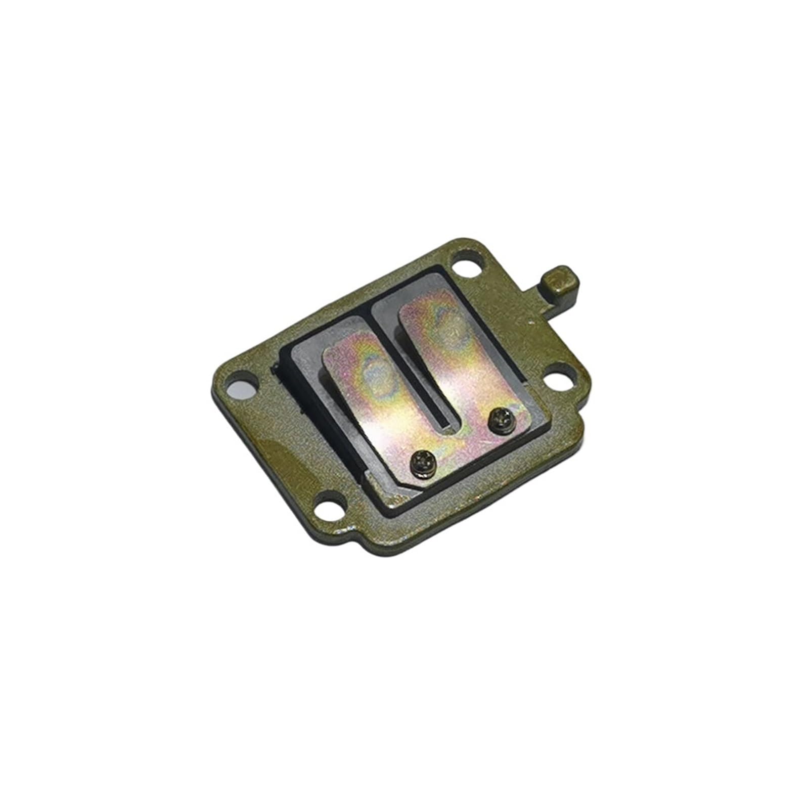 Reed Valve Block with Petals Membran Assy Fit for Yamaha 50cc BWS50 Scooter Valves Motorcycle Reed Valve Carburetor Reed Valve(Aluminum)
