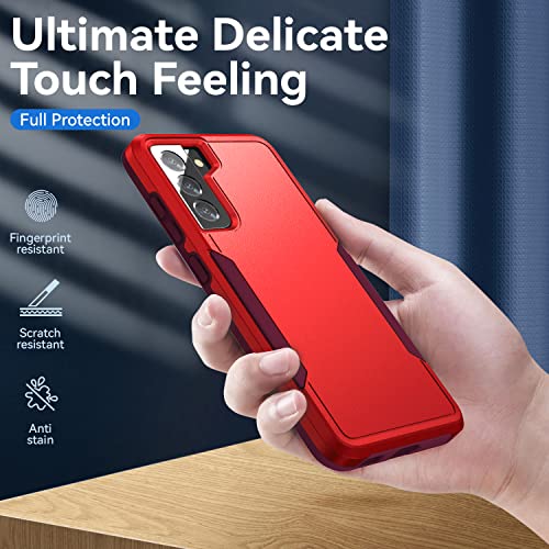 Image of for Samsung Galaxy S21 Case with HD Screen Protector, Red