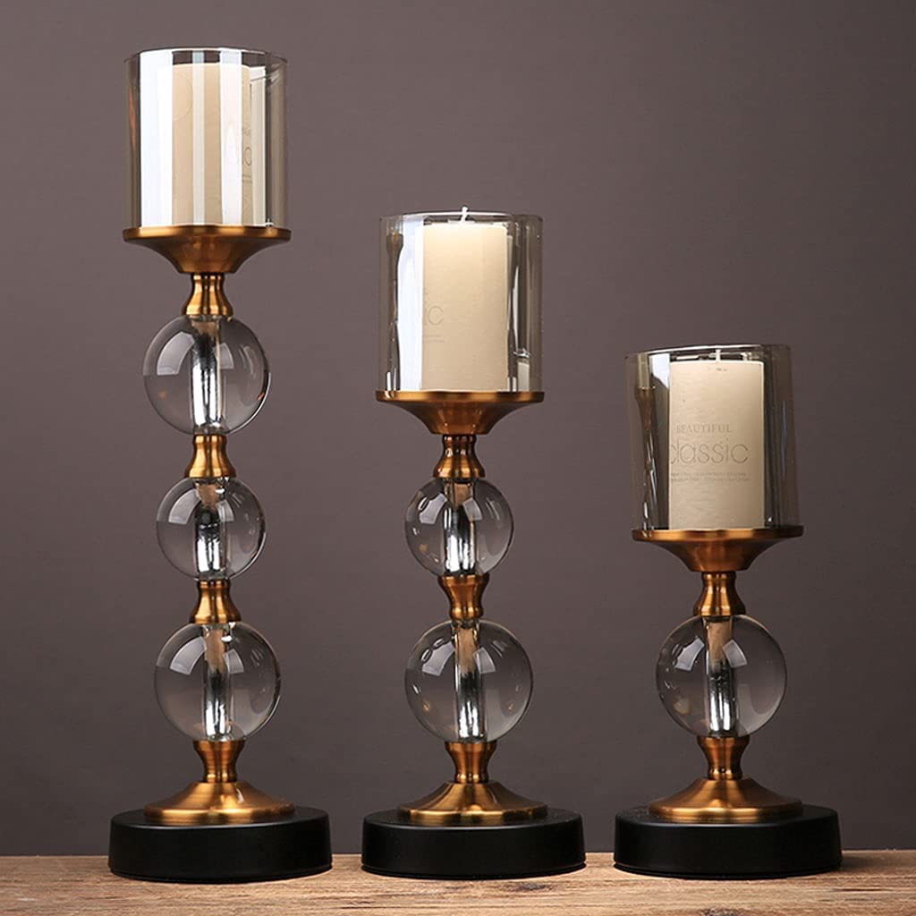Candelabro de Navidad Candelabros De Metal, Cenas Familiares Y Restaurantes Portavelas, Accesorios para Restaurantes De Bar En El Hogar Portavelas Candelabro (Blue : C)