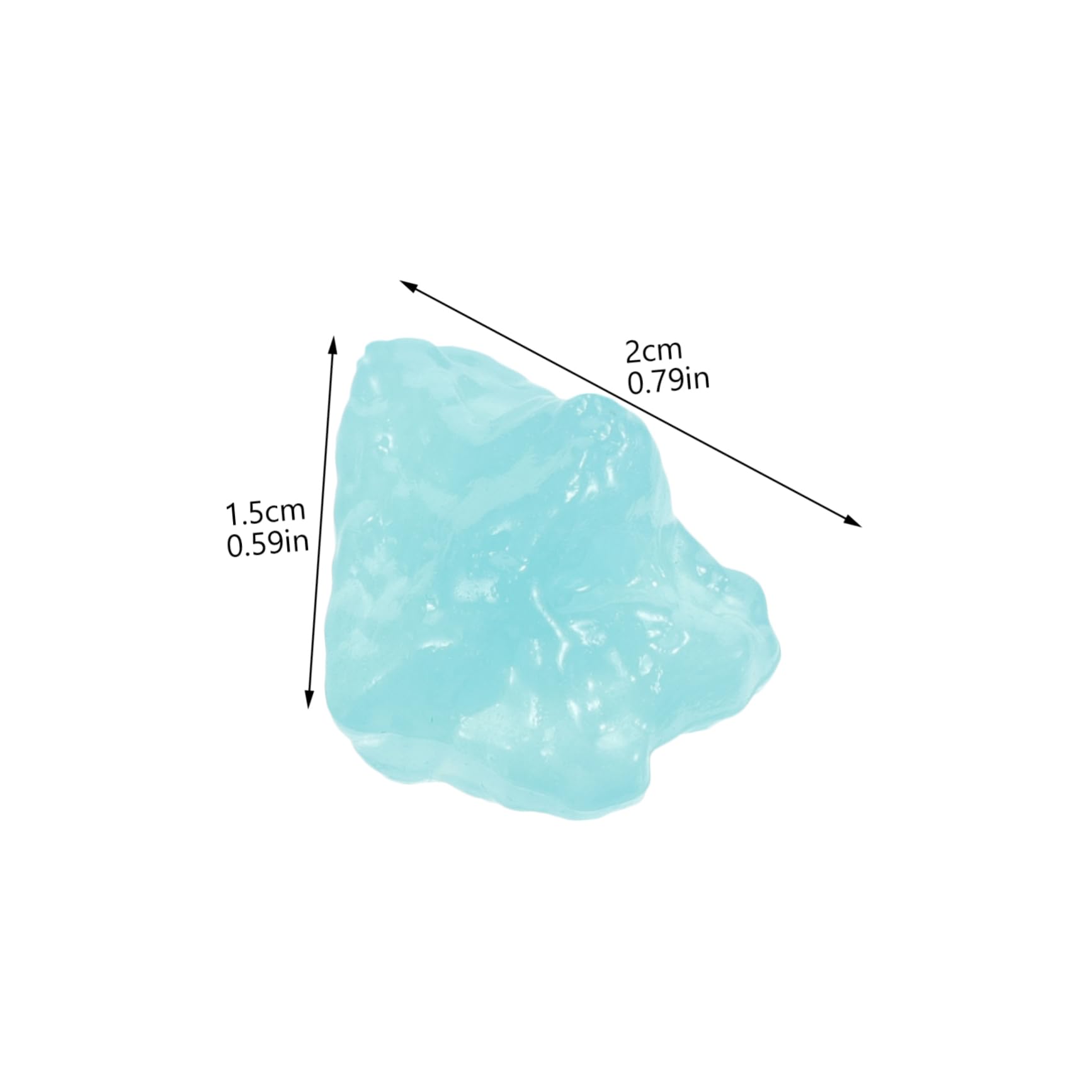 Toddmomy 1 Pack Luminous Resin Stones for Decorative Use in Aquariums Gardens and Flowerpots Glowing Rocks for Landscape Design Glow Dark Pebbles