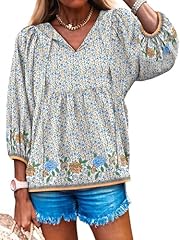 Light Blue Yellow Floral