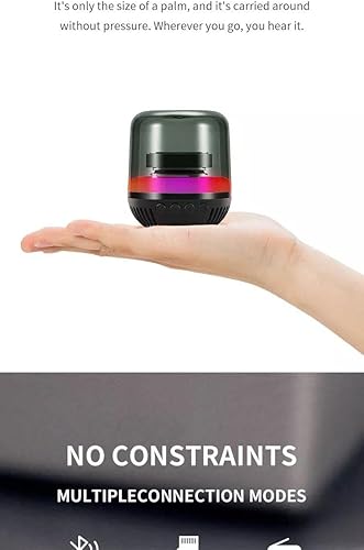 Beautiful Metal Bluetooth Speaker Portable Mini Wireless Speaker Subwoofer Super Bass Stereo Sound Great for All Occasions